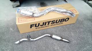 藤壺マフラー取り付け HA36S アルトターボ RS　フジツボ ( FUJITSUBO ) マフラーRIVID