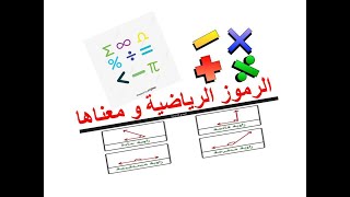 شرح مفهوم الرموز في مادة الرياضيات