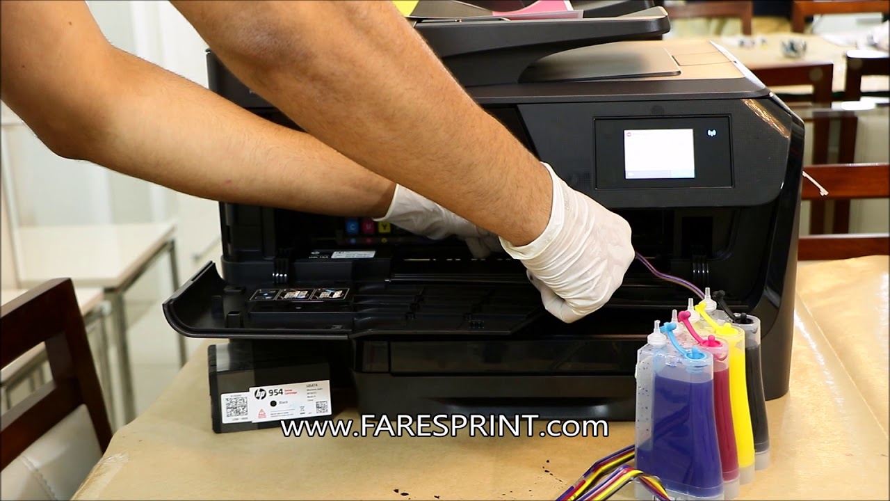 Parte 1 Manual bulk ink (CISS) Hp 8710, 8720, 8210 - YouTube