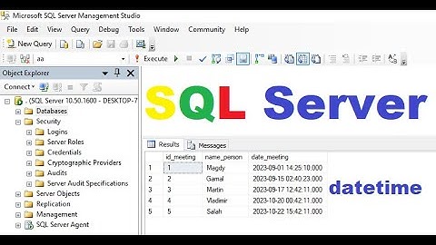 How to create a table containing field datetime and insert data(PM-AM) into it in SQL server