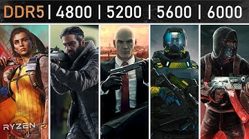 DDR5 4800 vs 5200 vs 5600 vs 6000MHz | Ryzen 7 7700X RAM Comparison