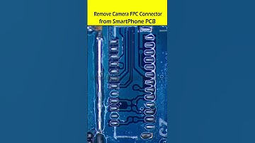 How to Remove Camera FPC Connector from SmartPhone PCB #DeSoldering #shorts