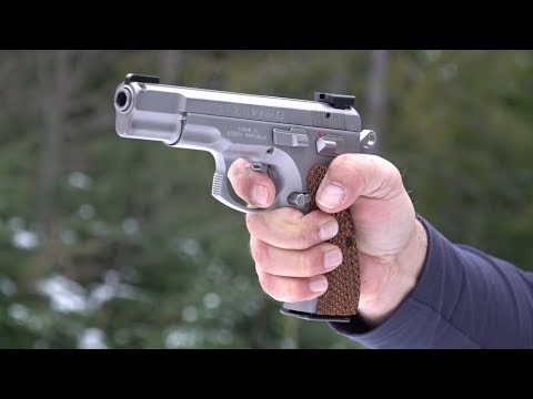 CZ-75 B Matte Stainless with LOK Grips