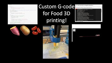 Writing custom G-Code using Python for 3D printing with Food!