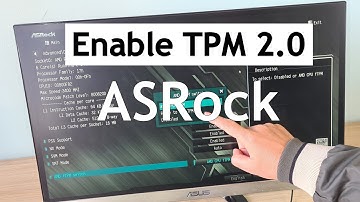How to enable TPM 2.0 on ASROCK to install Windows 11