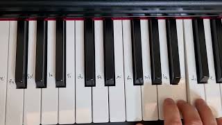 Akdeniz marşı ( Yaslı gittim Şen geldim) melodi piyano org melodika kolay versiyon