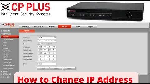 How To Change cp plus ip camera ka ip address kaise change kare // CP Plus IP Camera Configure