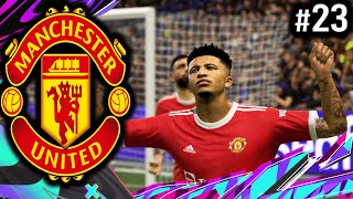 JADON SANCHO SCORES FOR FUN | FIFA 22 Modded Kits | Manchester United FIFA 21 Career Mode Ep23