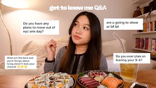 Q&A | living alone in nyc, leaving my 9-5, boyfriend reveal?