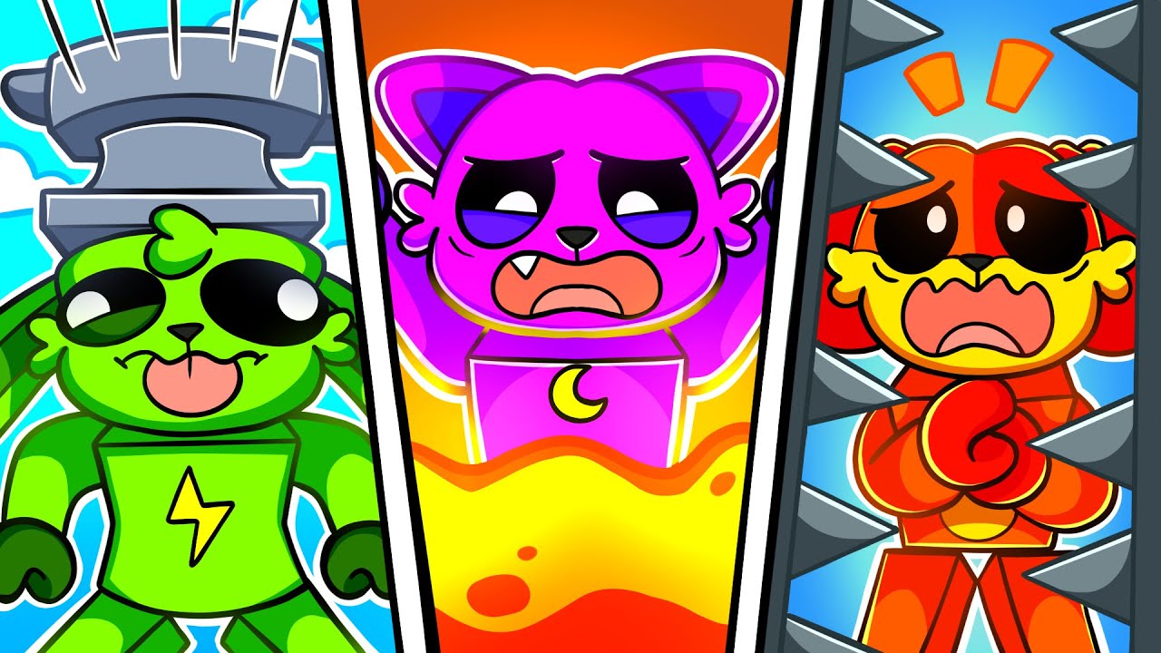 Catnap LEVOU os Smiling Critters no 50 FORMAS de MORRER no ROBLOX