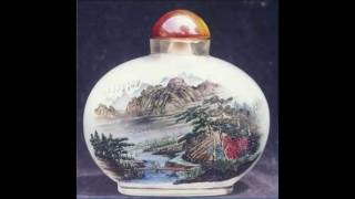 Reverse Painted Glass Teapot, Chinese Art