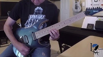 Ibanez RG752AHM NGB Prestige 7-String  | Improv over a Djent Track| By Tony Larremore Jr