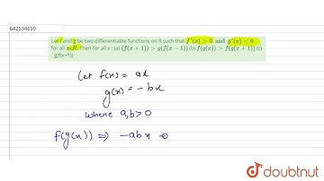 Let f and g be two differentiable functions on R such that f\