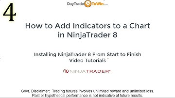 NinjaTrader 8 How To Add Indicators to a Chart Video Tutorials Part 4