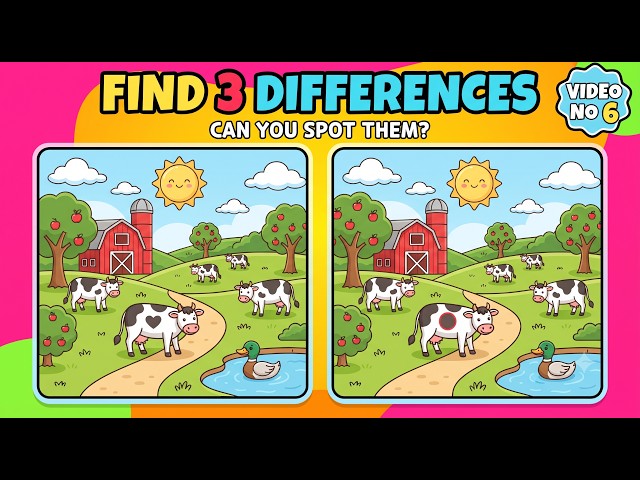 🔍 FIND 3 DIFFERENCES - YouTube