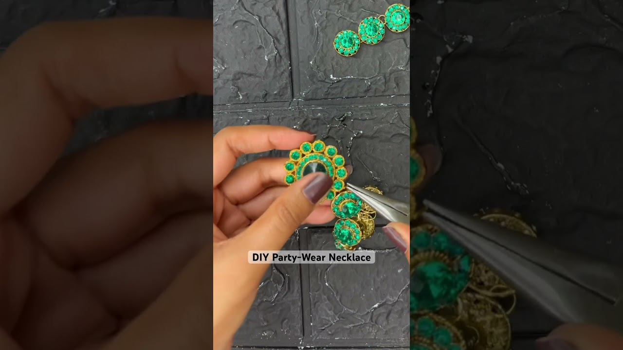 DIY Easy Party-wear Necklace 