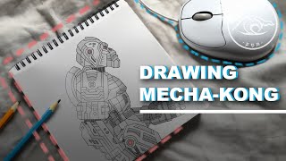 Mecha-Kong 2021 Godzilla Vs Kong - Drawing