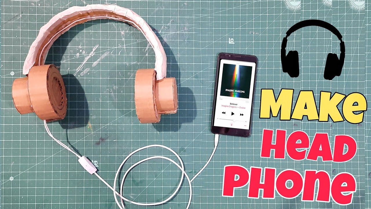 How to make headphone with cardboard make headphones diy cardboard