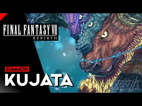 Final Fantasy 7 Rebirth - KUJATA Summon Boss Fight (Full Might) + Great Malboro |【XCV//】