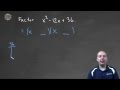 Factoring Quadratic Trinomials   Example 2