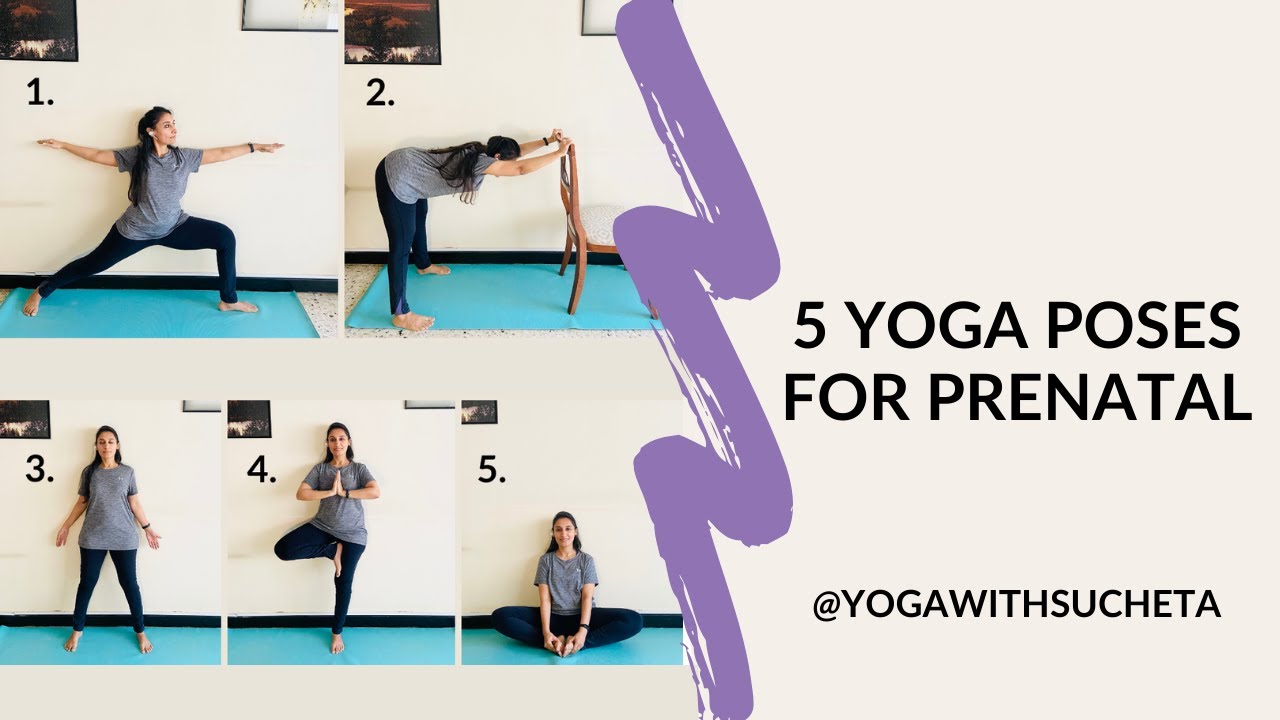 5 Yoga poses for prenatal - YouTube