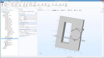 Rotating Field Simulation for  Shaded Pole Induction Motor in 3D using COMSOL