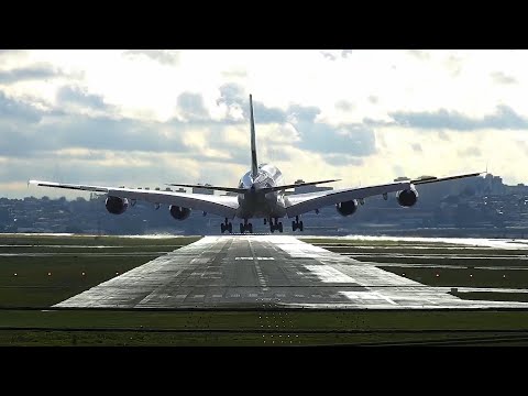 Pouso de Airbus A380 da Emirates no Aeroporto de São Paulo/Guarulhos (SBGR)