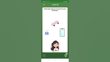 Brain Over Level 24 What gift will you choose for your birthday? Gameplay Solution Walkthrough