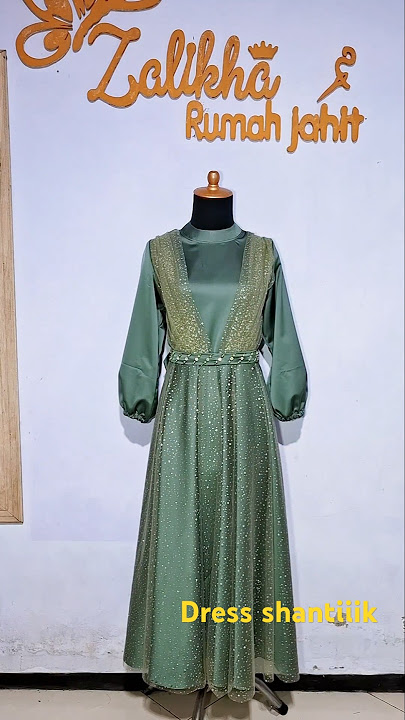 Inspirasi baju lebaran #turorialjahit  #dress #gamiscantikdanmewah