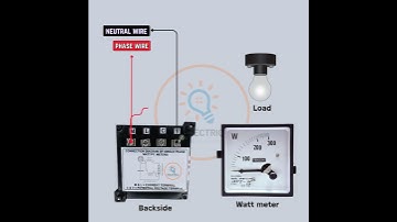 Wattmeter Connection Diagram #electrical #electricalnetwork