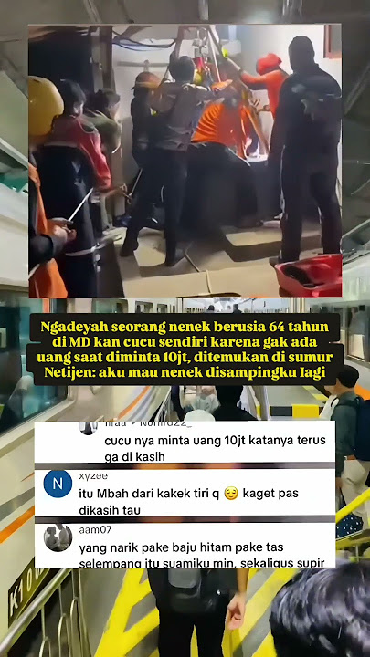Seorang Nenek Berusia 64 Tahun Di MD-kan Cucu Sendiri
