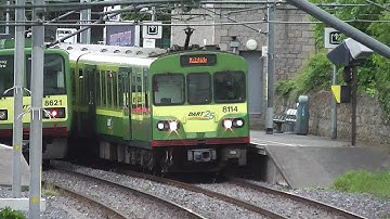 IE 8100 Class Dart Train number 8114 - Salthill & Monkstown, Dublin