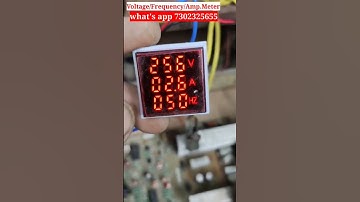 #short|Voltage Ampere Frequency Meter|Skill development