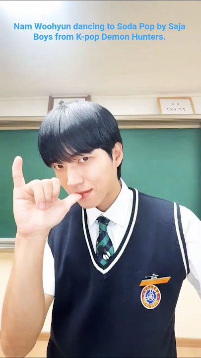 Nam Woohyun dance to Soda Pop by Saja Boys from K-pop Demon Hunters.#infinite #inspirit #namwoohyun