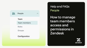 How to manage team members access and permissions in Zendesk