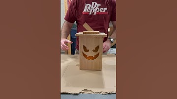 DIY Wooden Jack-o-Lantern Without a CNC #halloween