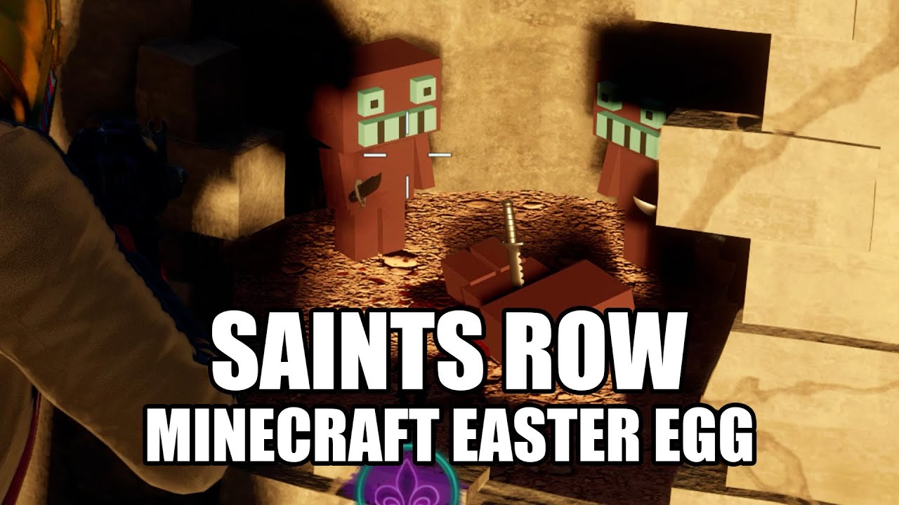 Saints Row Minecraft Easter Egg YouTube
