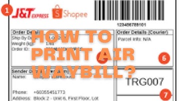 How to print Shopee Air Waybill using phone?
