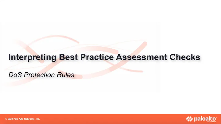 DoS Protection Rules - Interpreting BPA Checks - Policies