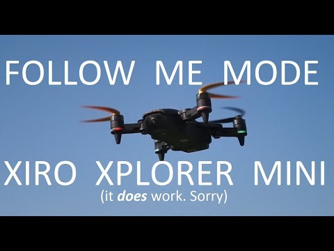 Follow me and self-circling mode on the Xiro Xplorer Mini drone