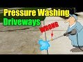 Pressure Washing Concrete Driveway