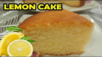 SOFT LEMON CAKE RECIPE | HOW TO MAKE LEMON CAKE | MOIST LEMON POUND CAKE RECIPE