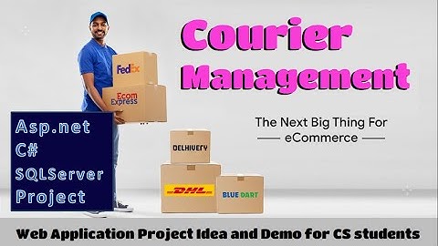 Courier Distribution ASP.net C# Online Project | project for BCA BE Diploma CS | asp141 #highblixasp