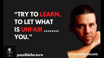 GREAT David Foster Wallace Quotes (Author of Infinite Jest) WILL TEACH YOU A LOT.