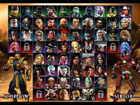 Mortal Kombat Armageddon - Character Select