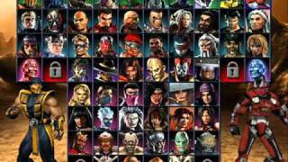 Mortal Kombat Armageddon - Character Select