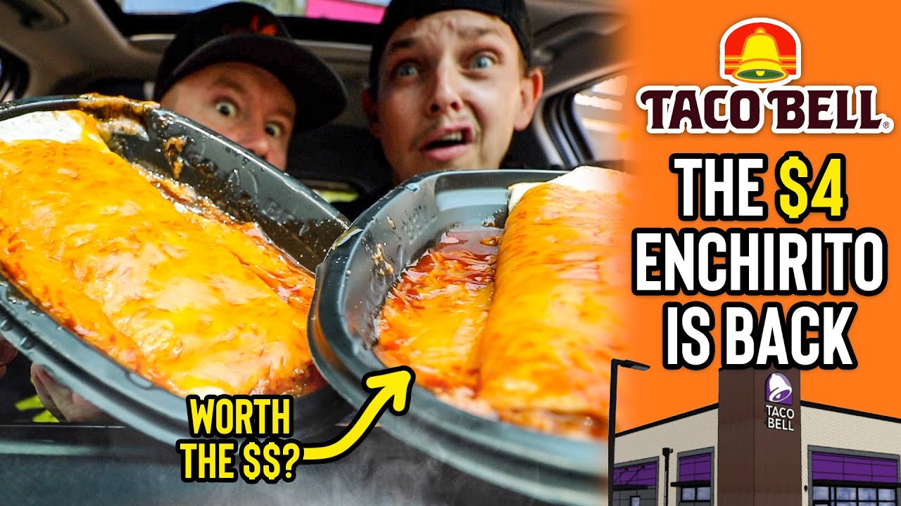 Eating Taco Bell's *RETURNING* Enchirito From The 90's 🌯🔔 YouTube