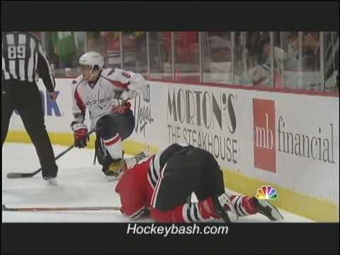 Alex Ovechkin hit on Brian Campbell Boarding Game ...