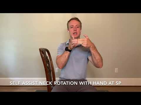 Self Assist Neck Rotation with Hand at SP