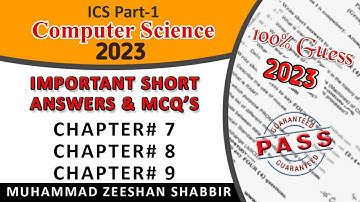 Important Short Answers and MCQ